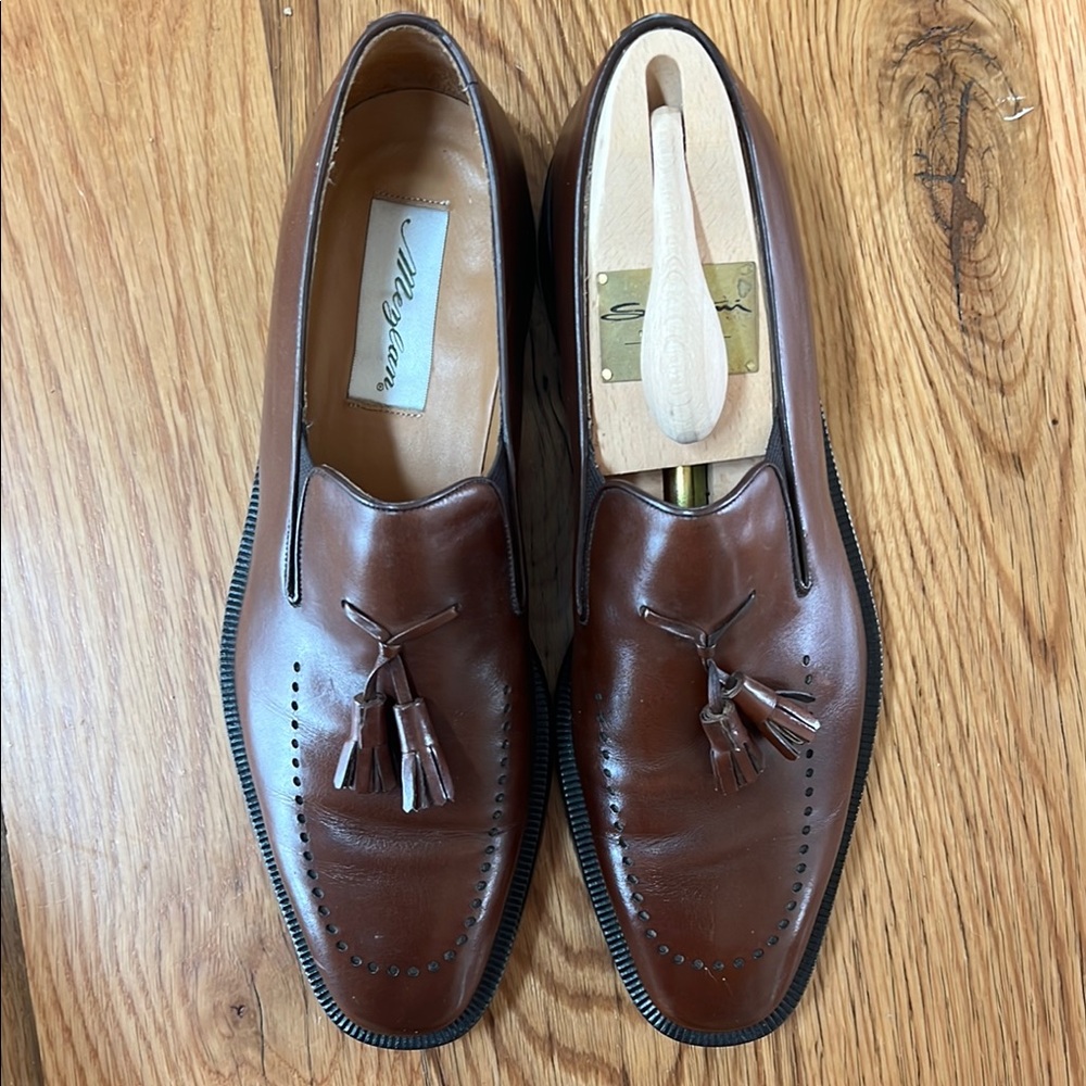 Men's Brown Leather Loafers